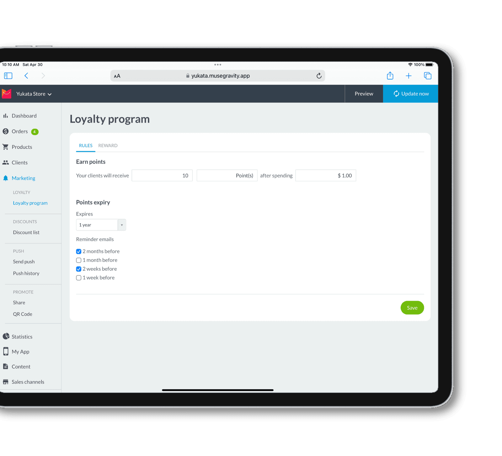 Muse eCommerce mBaaS Marketing