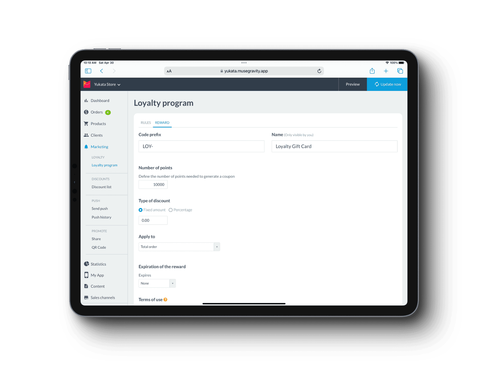 Muse eCommerce mBaaS Marketing