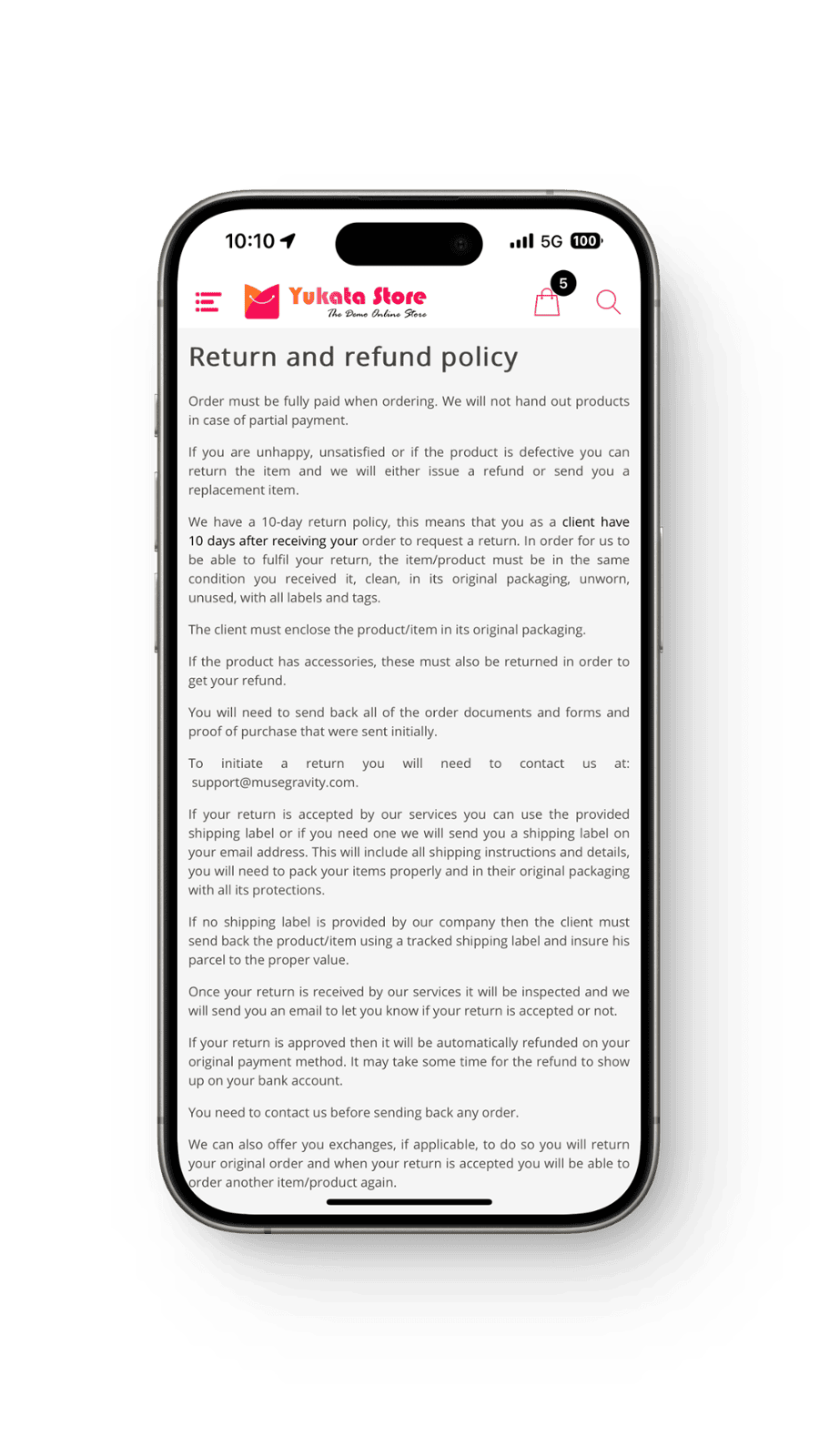 Policy Page