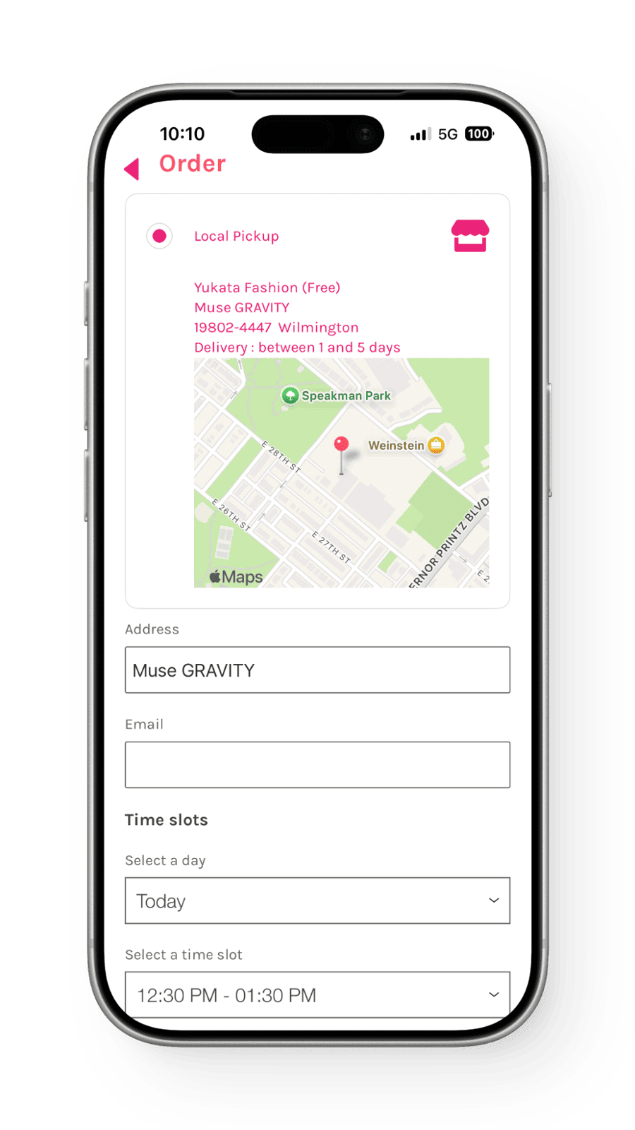 Other with Local Pickup and  Time Slot