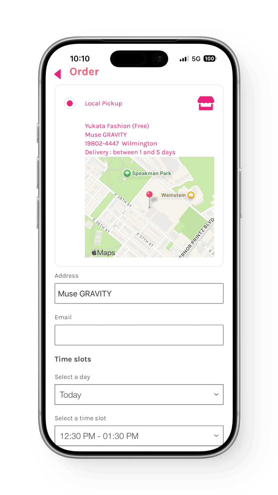 Other with Local Pickup and  Time Slot